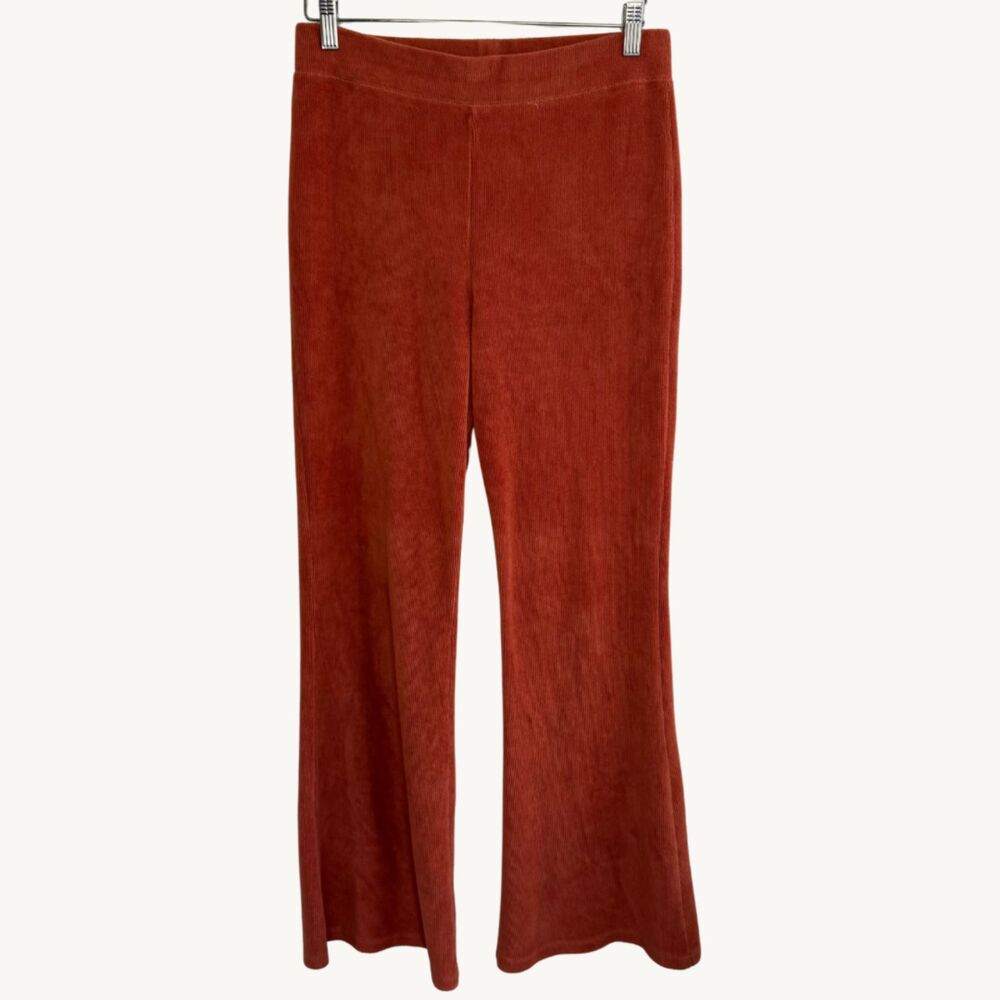 American Eagle Ahh-Mazingly Soft Flare Pants Burnt Orange Womens Size Large